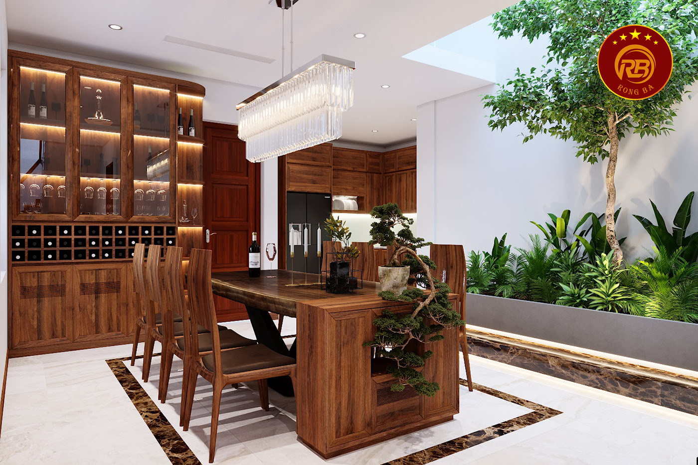 Thi công nội thất gỗ óc chó tại nghệ an cao cấp 4