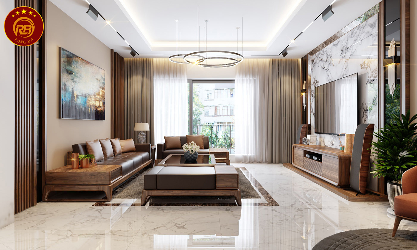 Sản xuất nội thất bằng gỗ óc chó cao cấp hiện đại 1