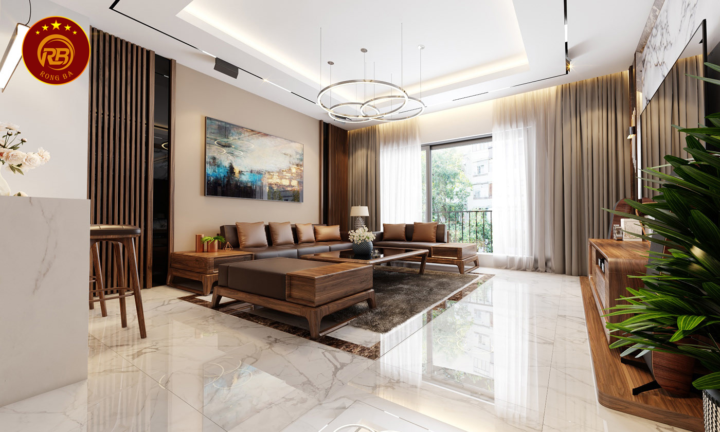 Sản xuất nội thất bằng gỗ óc chó cao cấp hiện đại 3