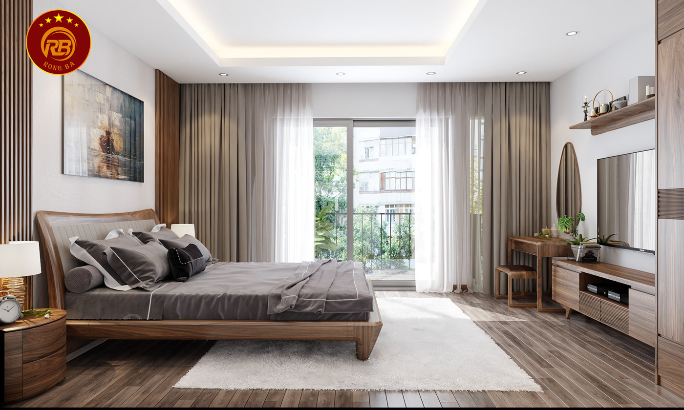 Sản xuất nội thất bằng gỗ óc chó cao cấp hiện đại 5