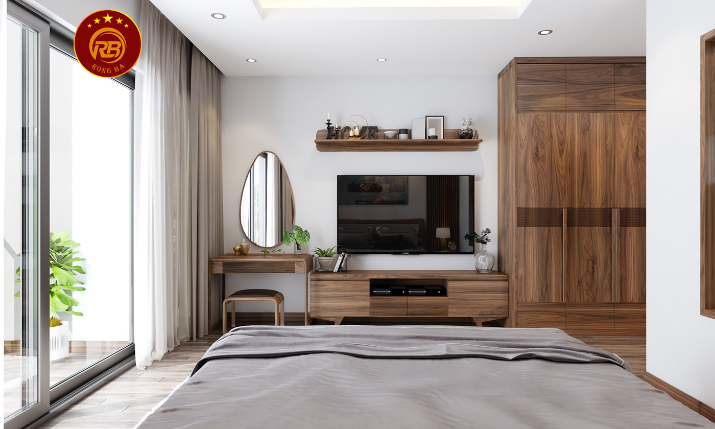 Sản xuất nội thất bằng gỗ óc chó cao cấp hiện đại 7