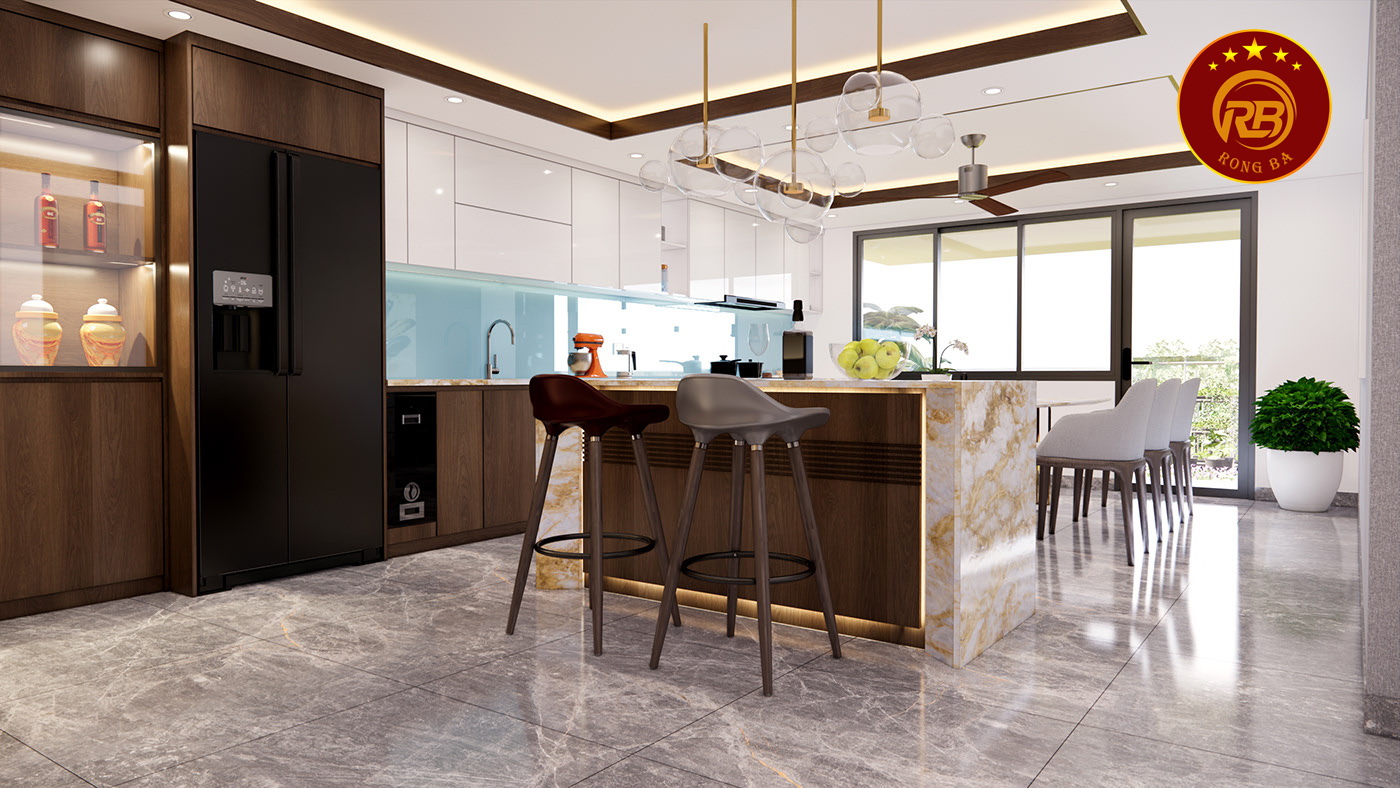 Sản xuất nội thất màu gỗ óc chó từ gỗ tự nhiên 2