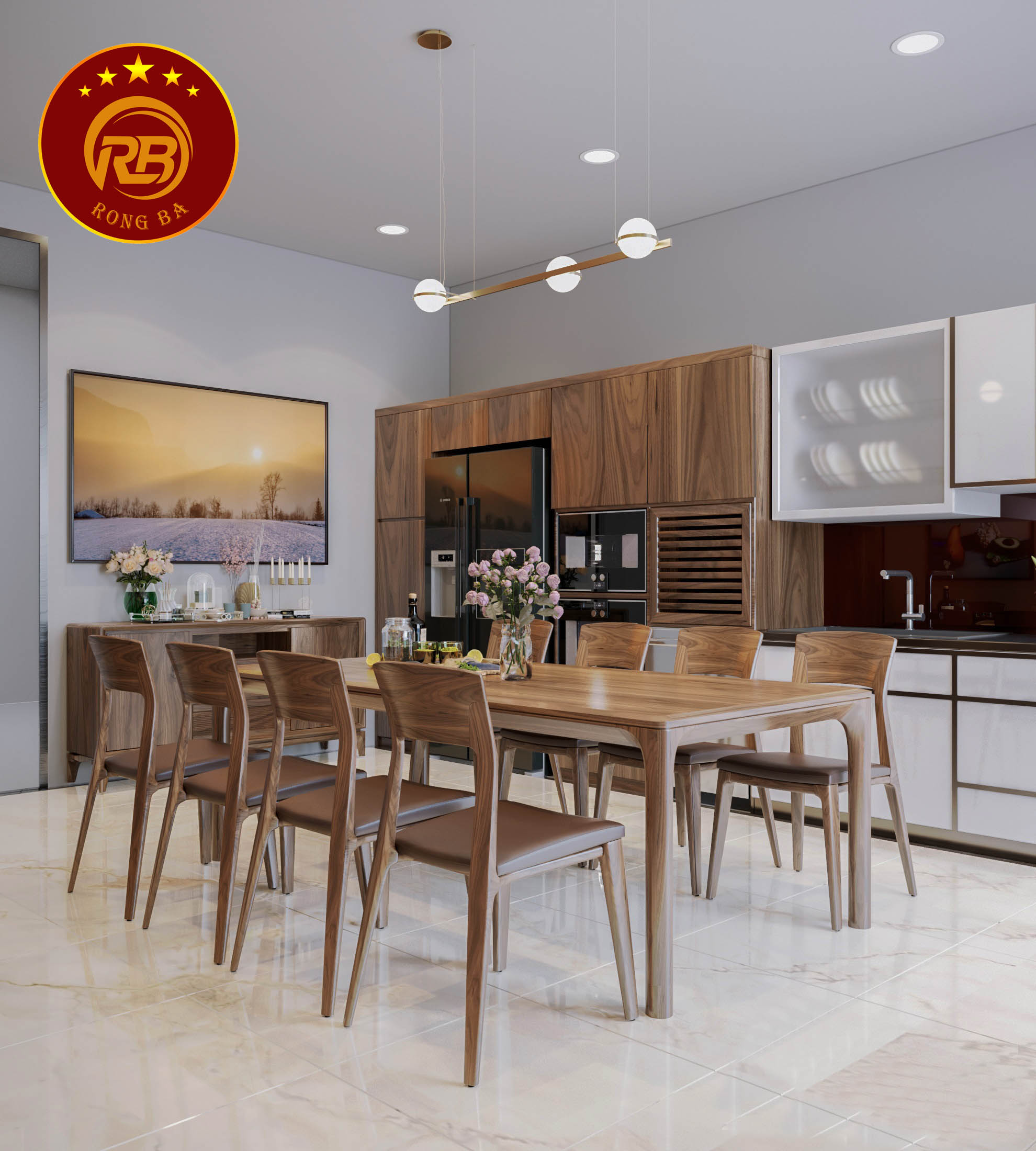 báo giá bàn ghế ăn gỗ óc chó