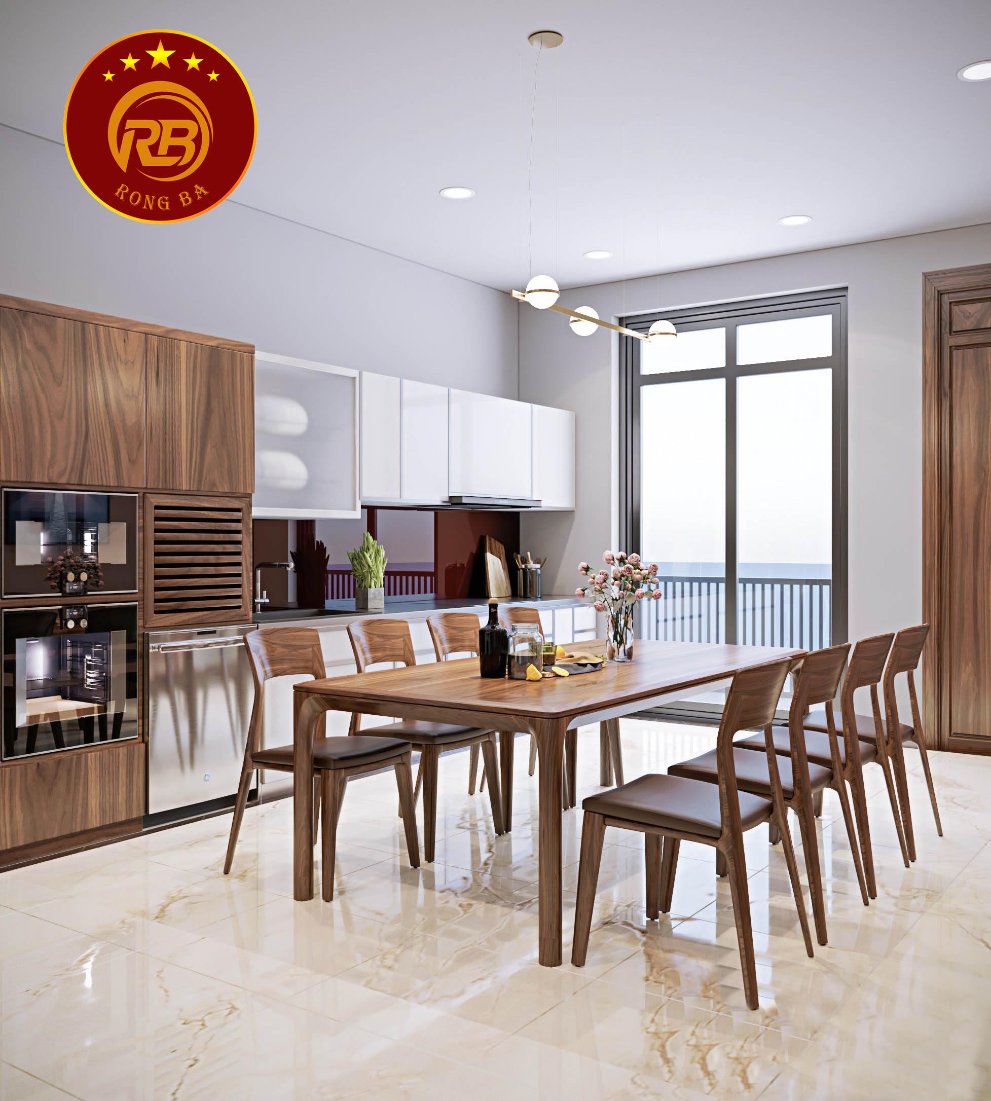 giá bàn ghế ăn gỗ óc chó