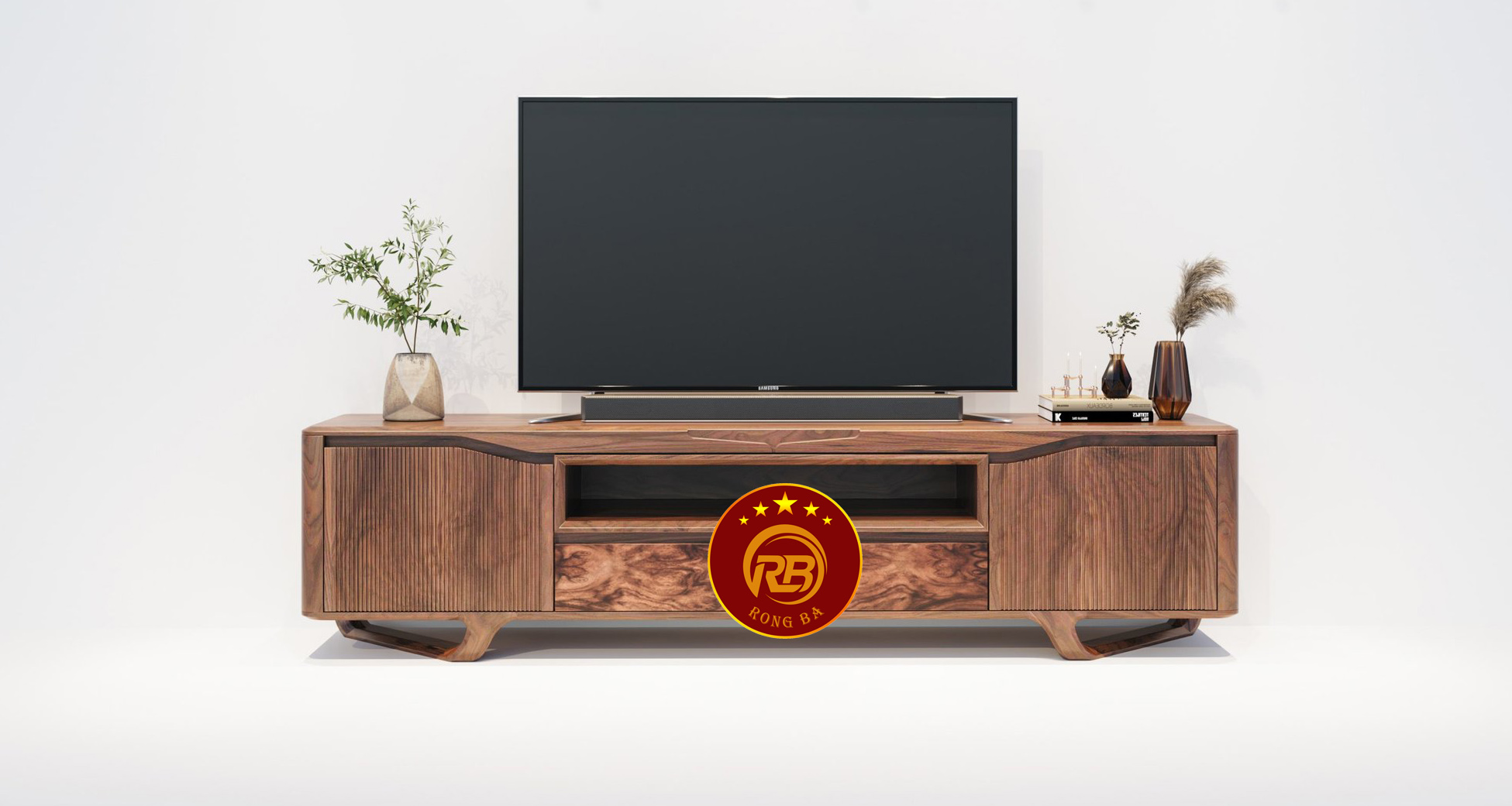 kệ tivi gỗ óc chó tại bình định
