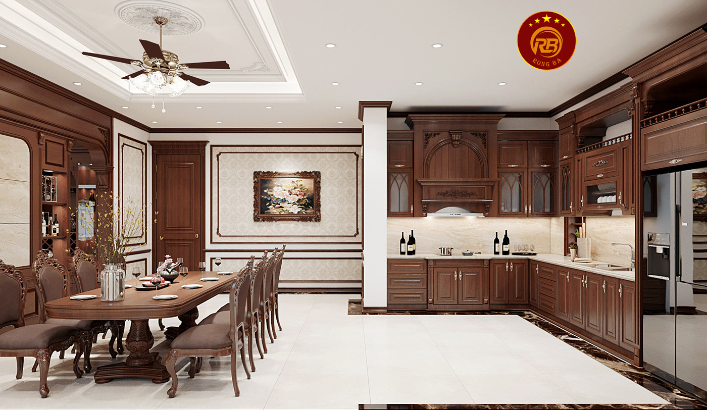 Thi công nội thất gỗ óc chó tại thái nguyên uy tín 5