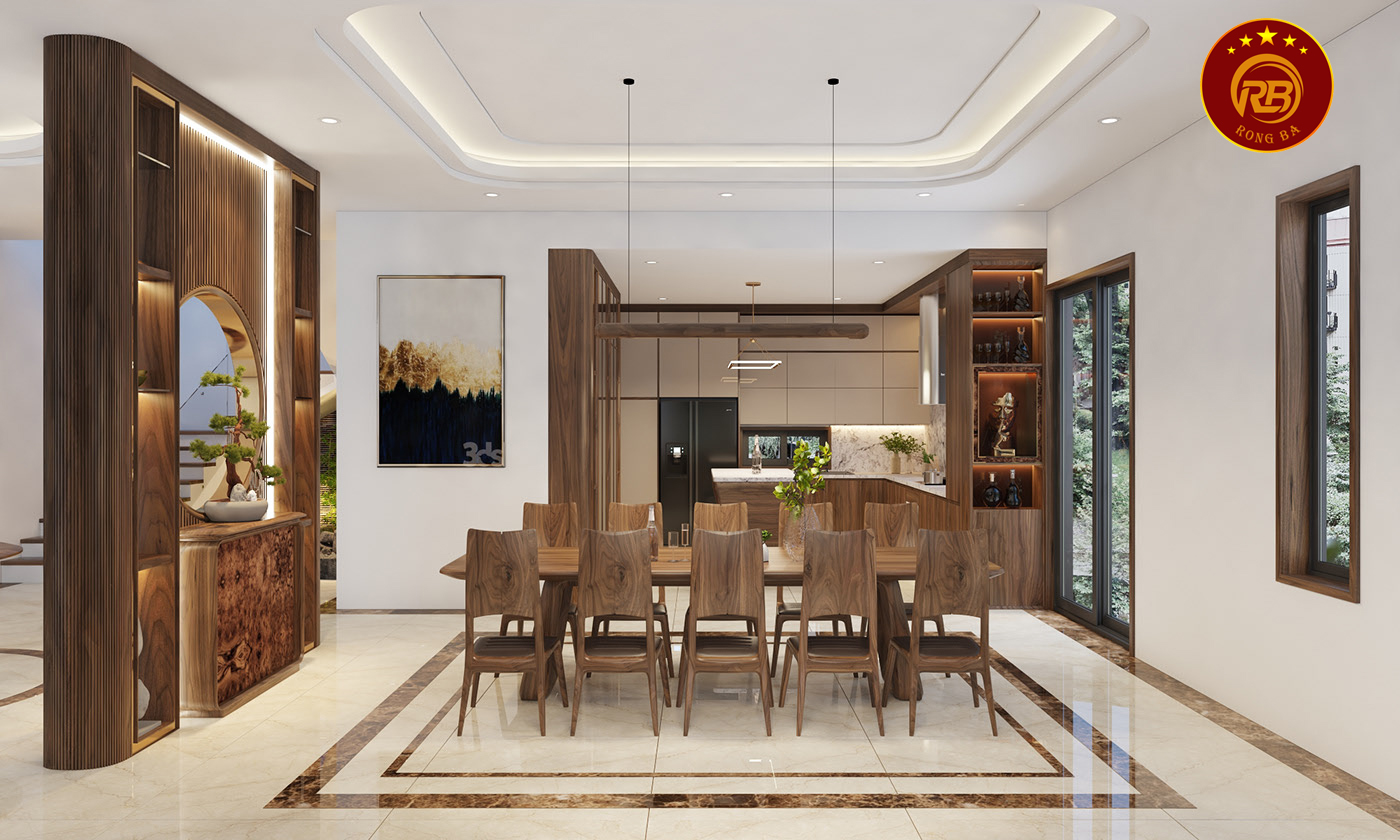 Thiết kế thi công nội thất gỗ óc chó tại hà nội chuyên nghiệp 2