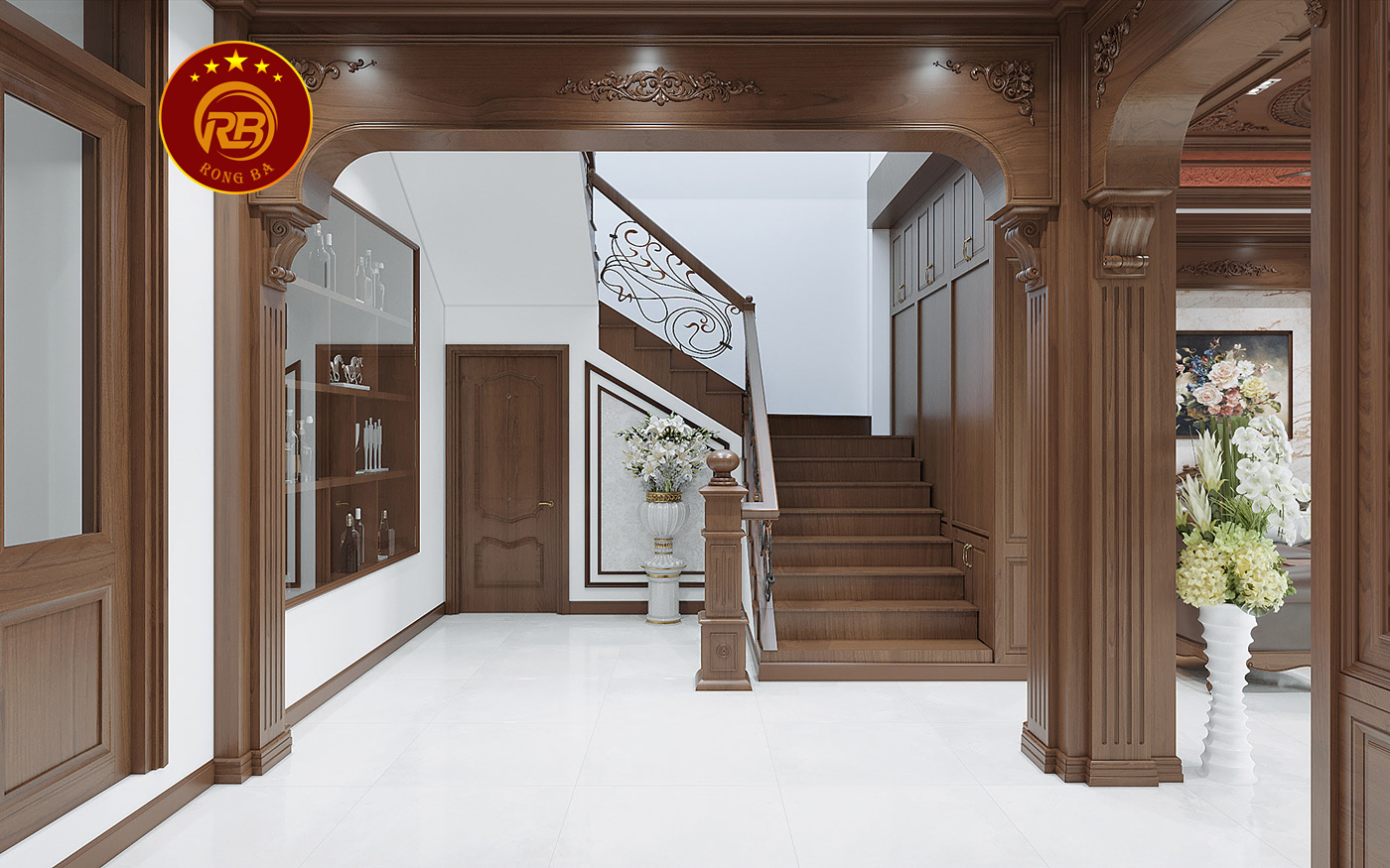 Dịch vụ thiết kế nội thất gỗ óc chó tại bình dương 4