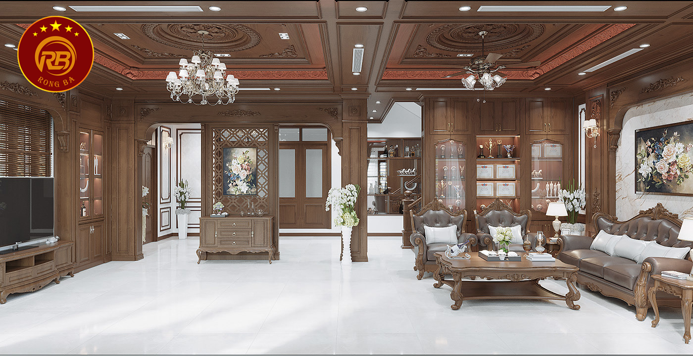 Dịch vụ thiết kế nội thất gỗ óc chó tại bình dương