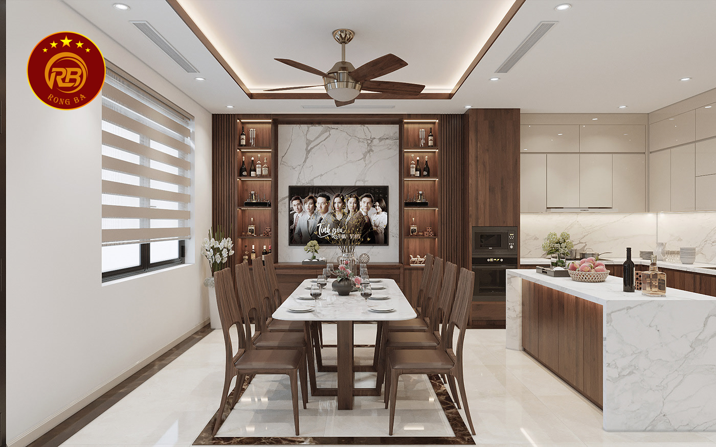 Dịch vụ thiết kế nội thất gỗ óc chó tại bình phước 2