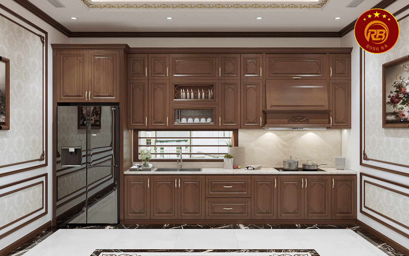 Dịch vụ thiết kế nội thất gỗ óc chó tại bình thuận 3