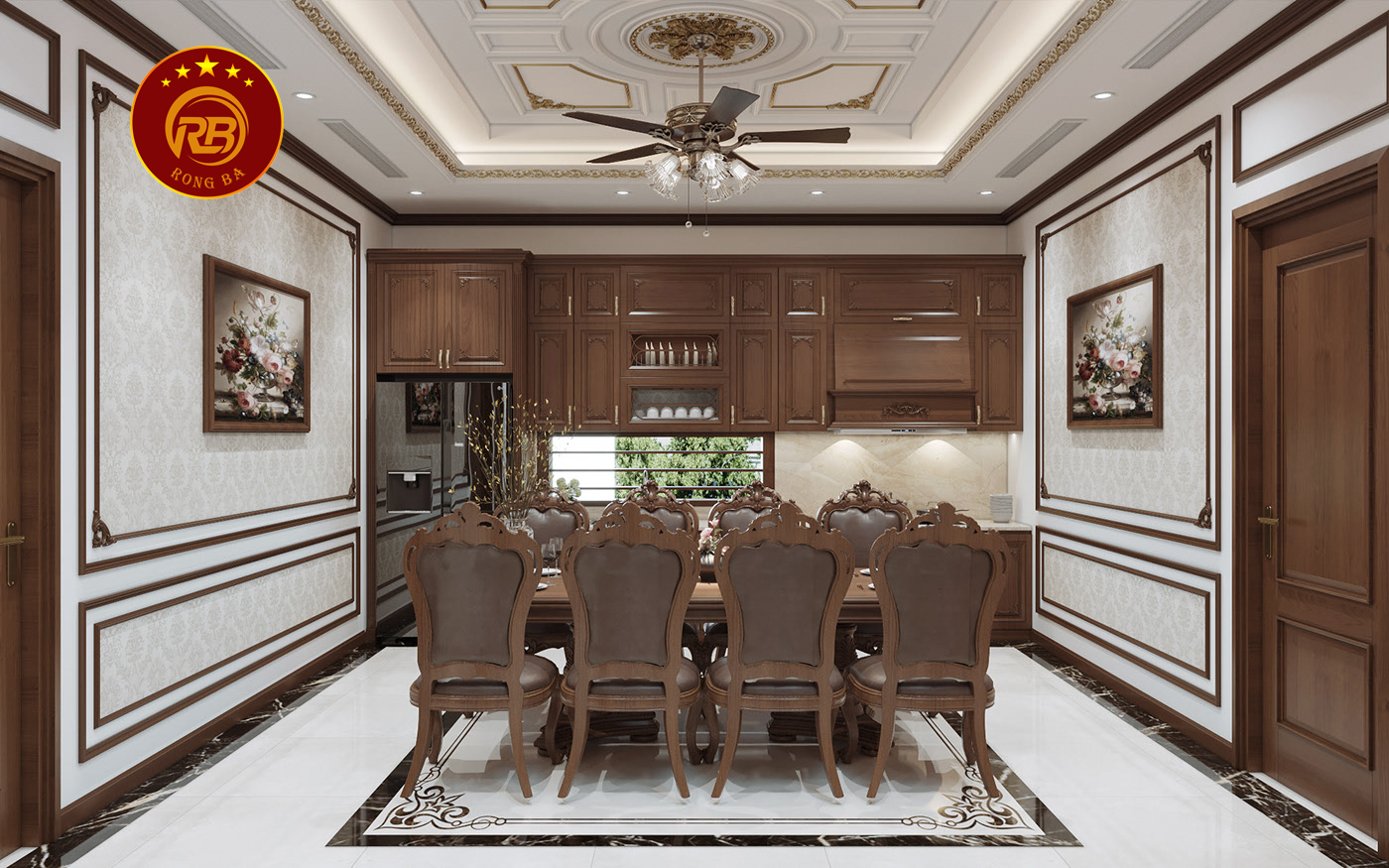Dịch vụ thiết kế nội thất gỗ óc chó tại bình thuận 4