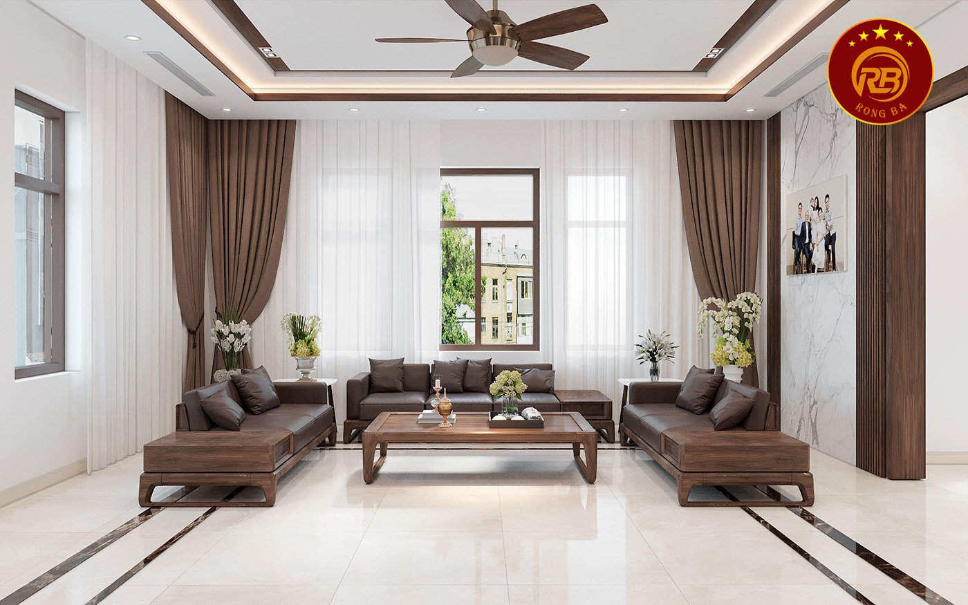 Dịch vụ thiết kế nội thất gỗ óc chó tại cà mau uy tín 2