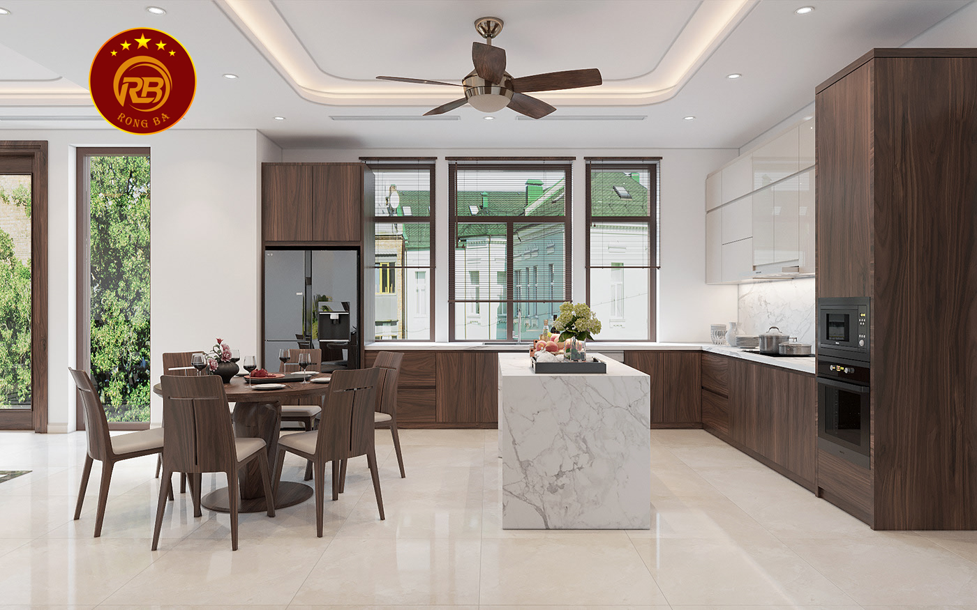 Dịch vụ thiết kế nội thất gỗ óc chó tại cà mau uy tín 5