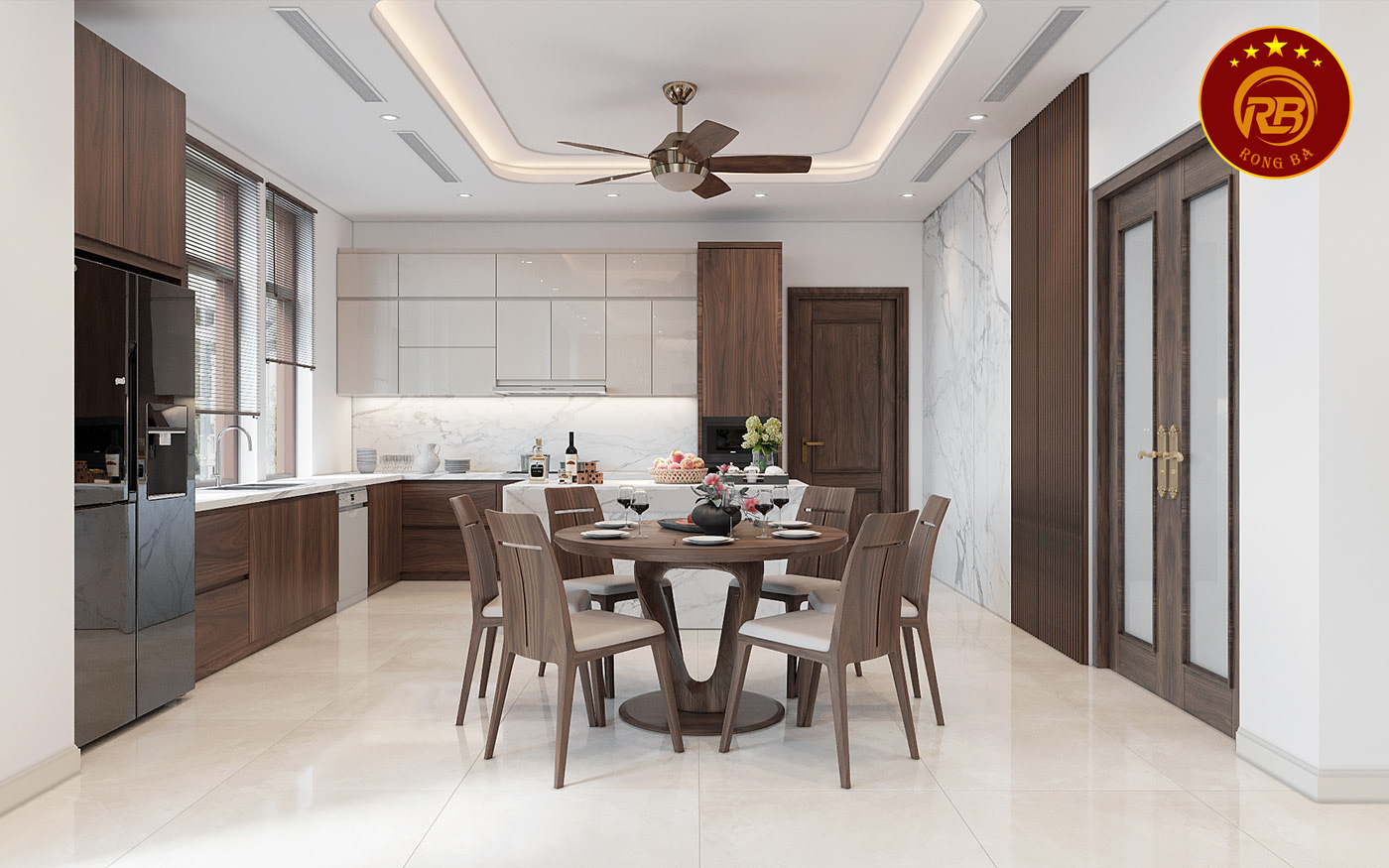 Dịch vụ thiết kế nội thất gỗ óc chó tại cà mau uy tín 6