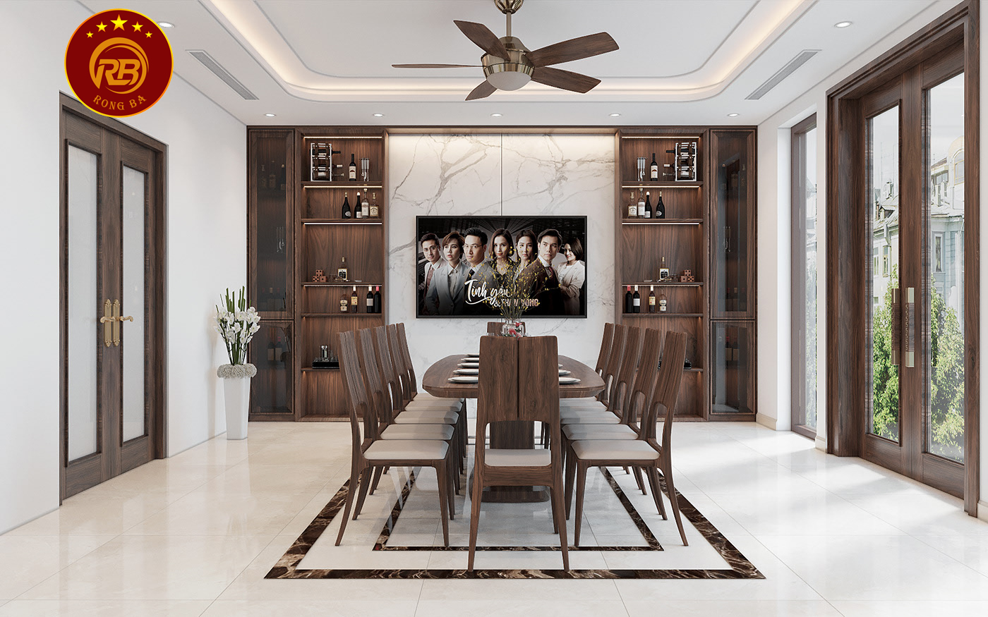 Dịch vụ thiết kế nội thất gỗ óc chó tại cà mau uy tín 7
