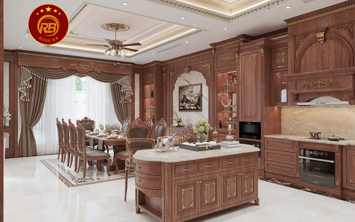 Dịch vụ thiết kế nội thất gỗ óc chó tại đắk lắk uy tín 1