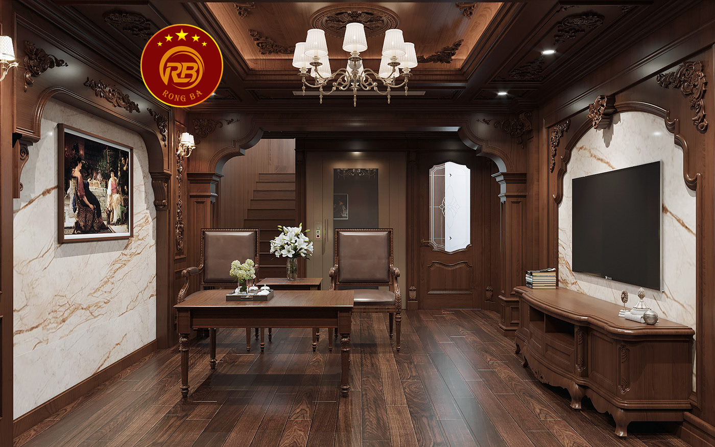 Tư vấn thiết kế nội thất gỗ óc chó tại điện biên uy tín 5