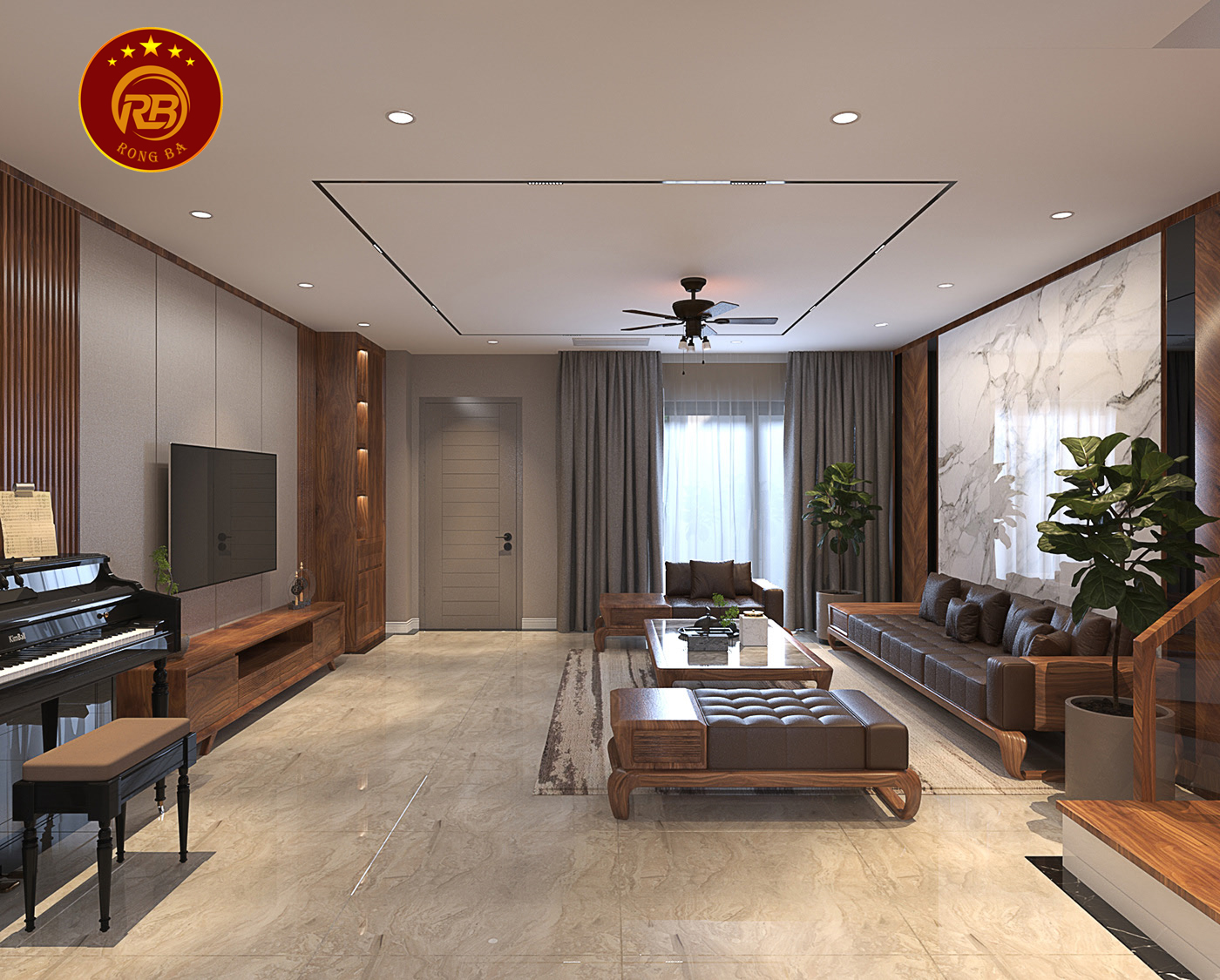 Dịch vụ thiết kế nội thất gỗ óc chó tại hải dương uy tín 1