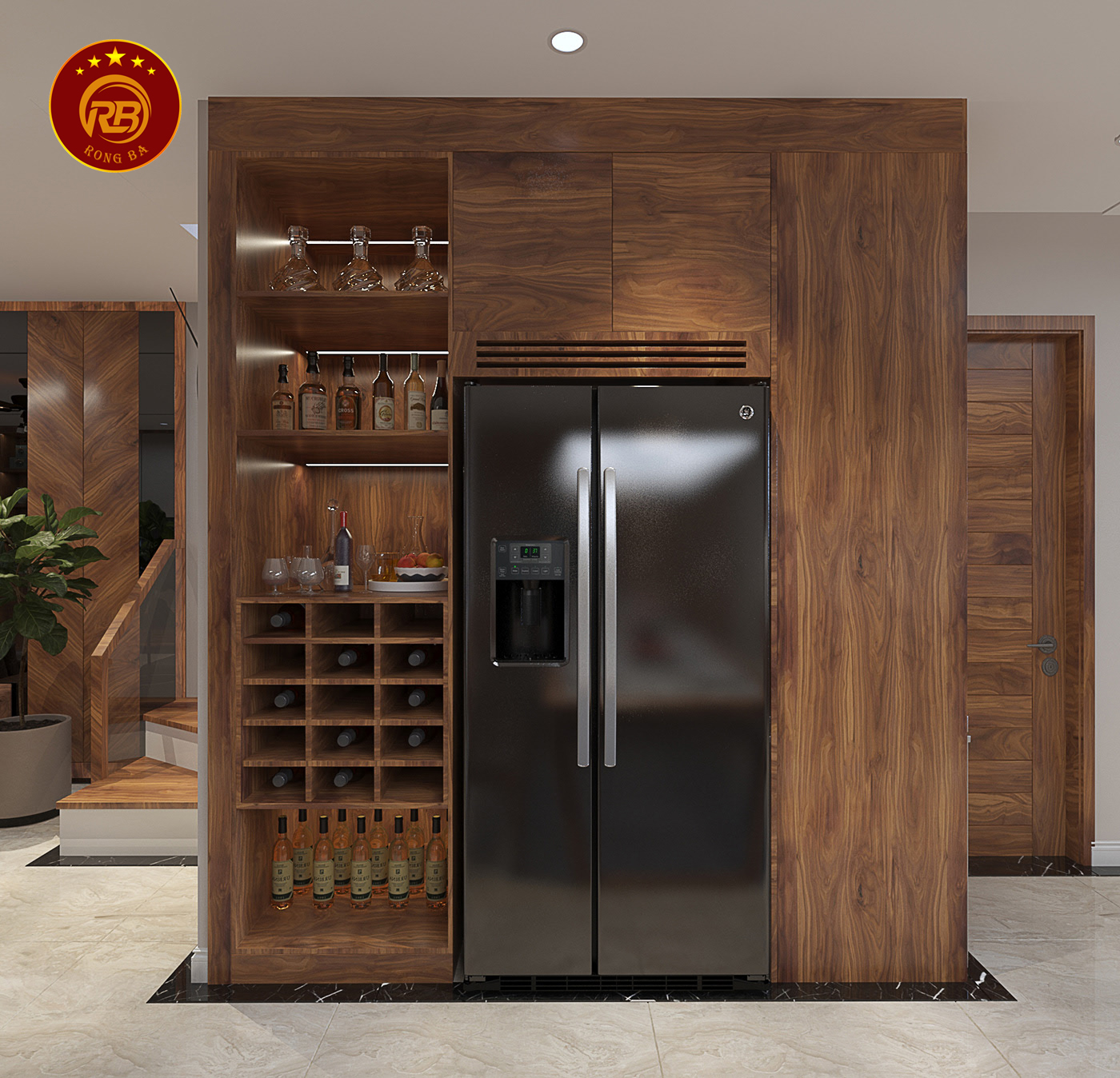 Dịch vụ thiết kế nội thất gỗ óc chó tại hải dương uy tín 11