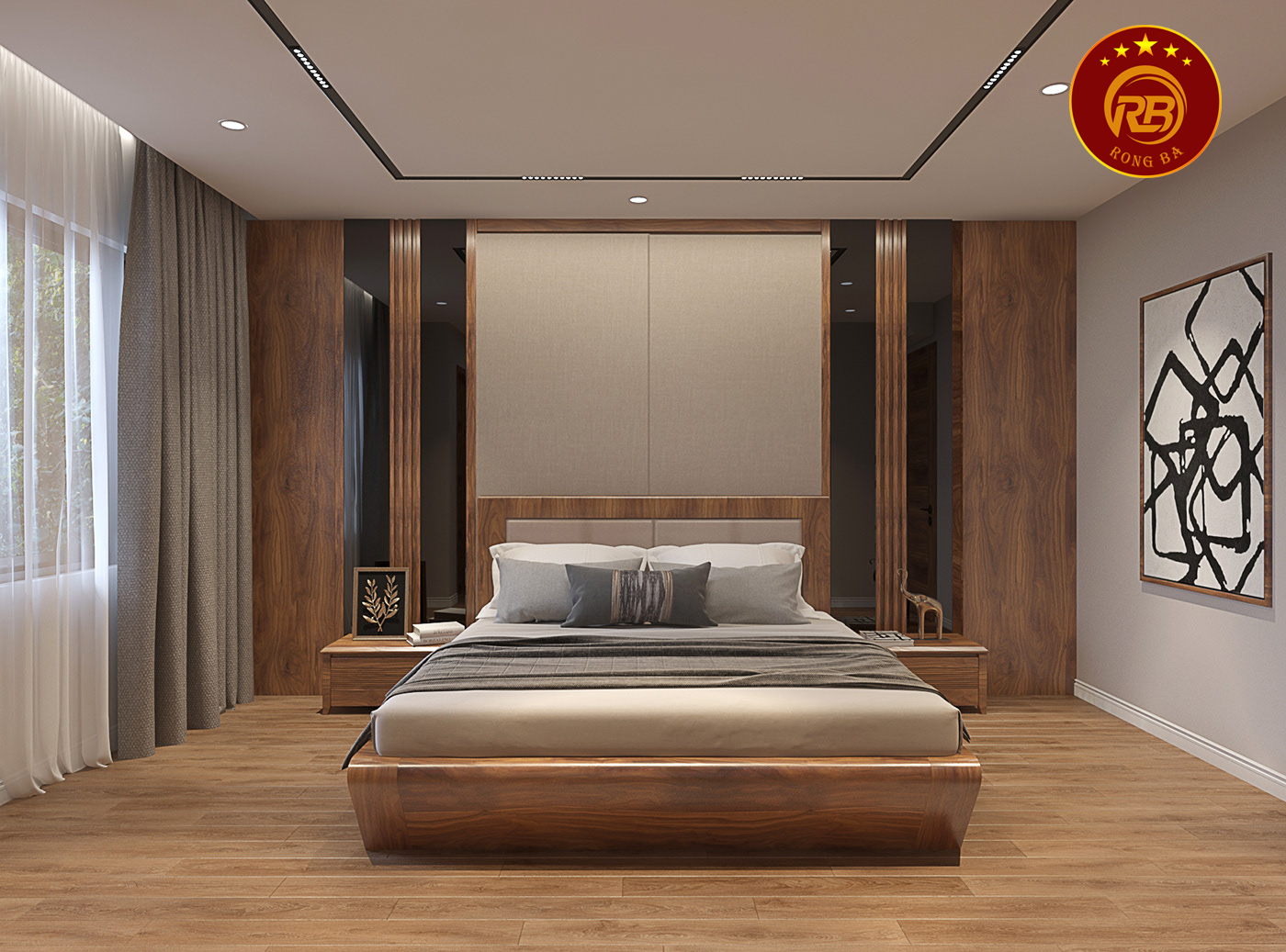 Dịch vụ thiết kế nội thất gỗ óc chó tại hải dương uy tín 13