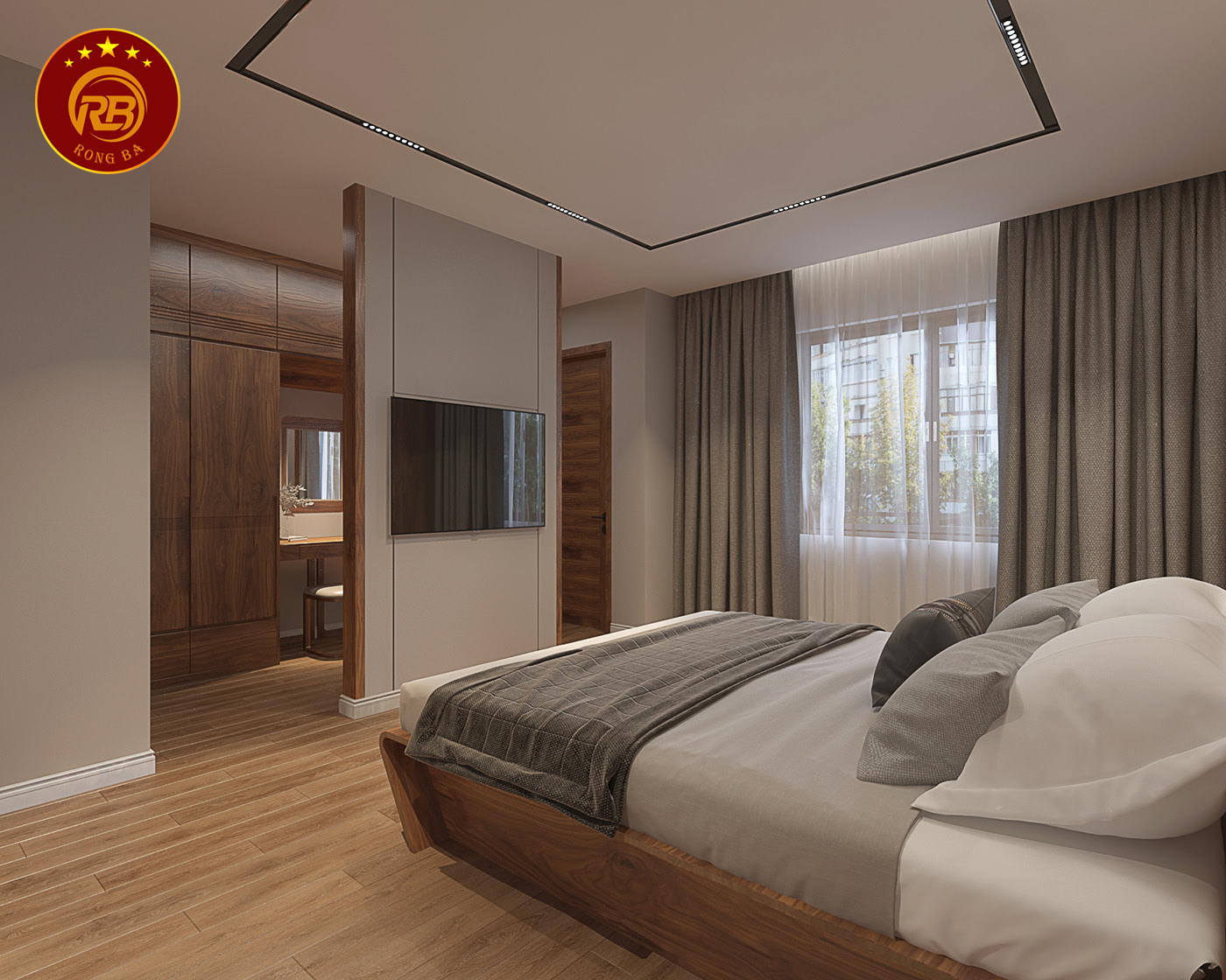 Dịch vụ thiết kế nội thất gỗ óc chó tại hải dương uy tín 16