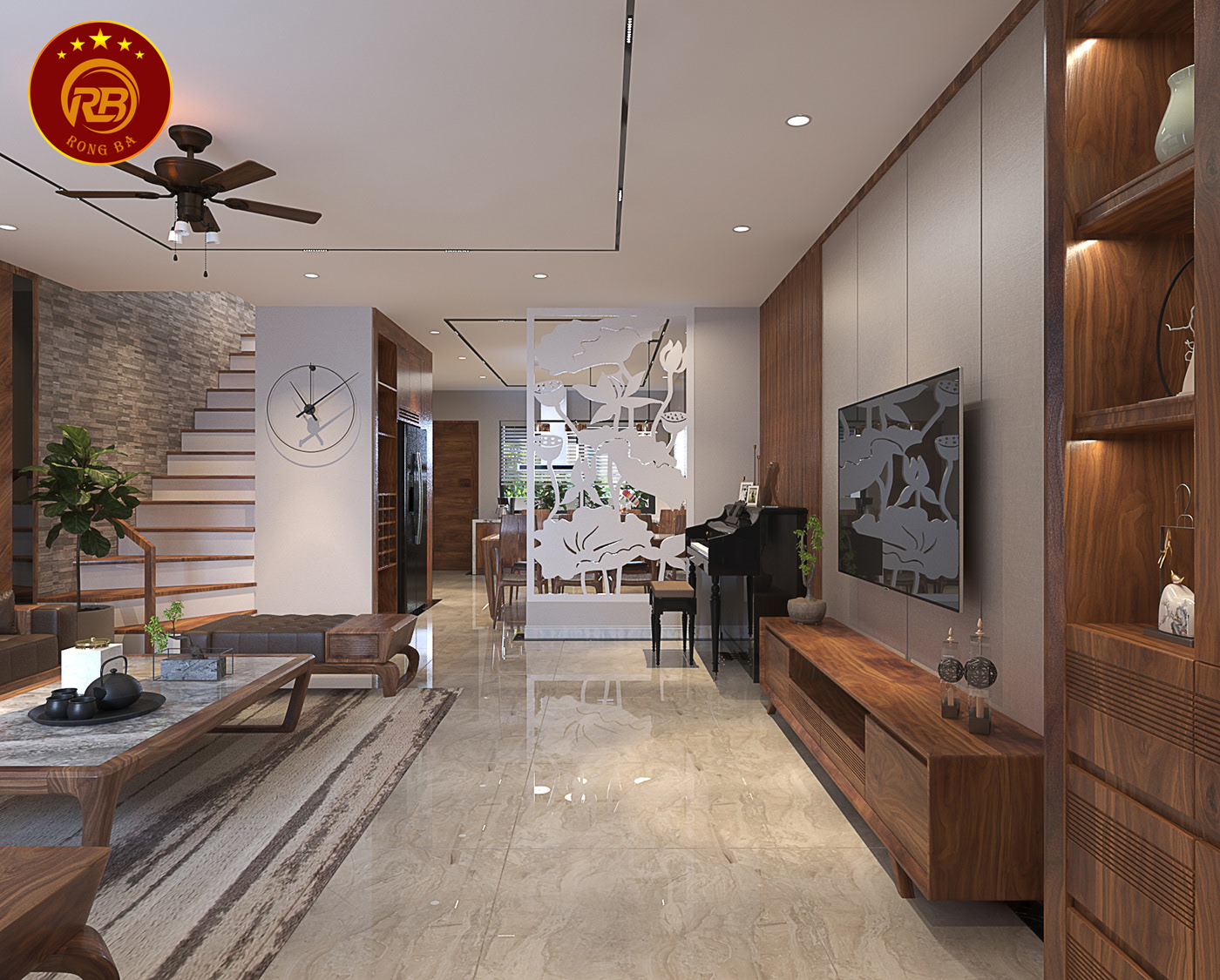 Dịch vụ thiết kế nội thất gỗ óc chó tại hải dương uy tín 2