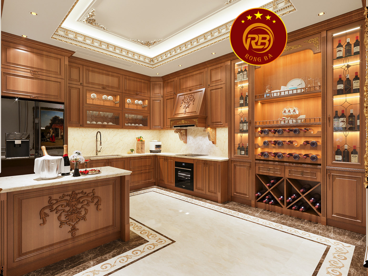 Dịch vụ thiết kế nội thất gỗ óc chó tại hải phòng uy tín 7