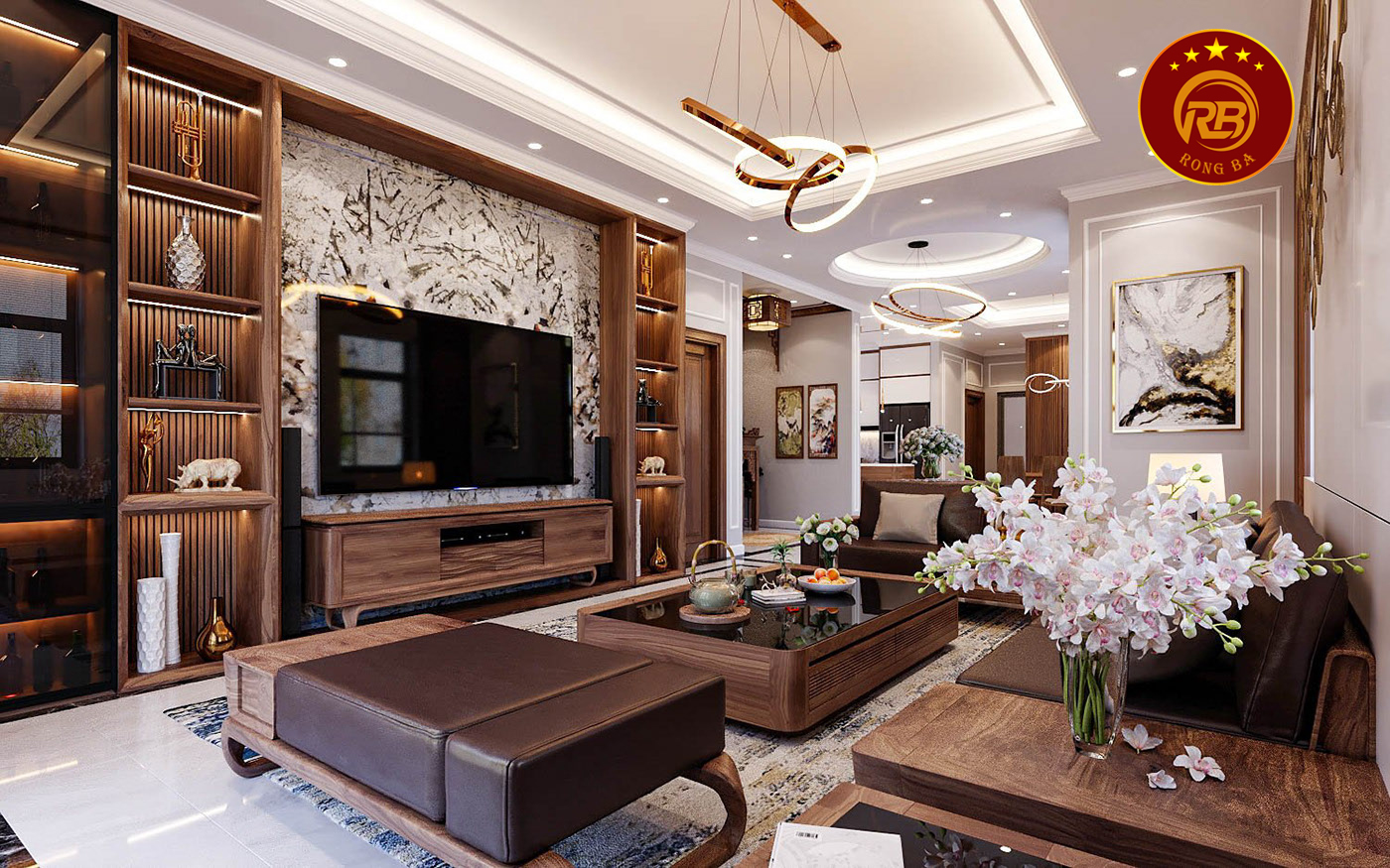 Dịch vụ thiết kế nội thất gỗ óc chó tại hưng yên uy tín 1