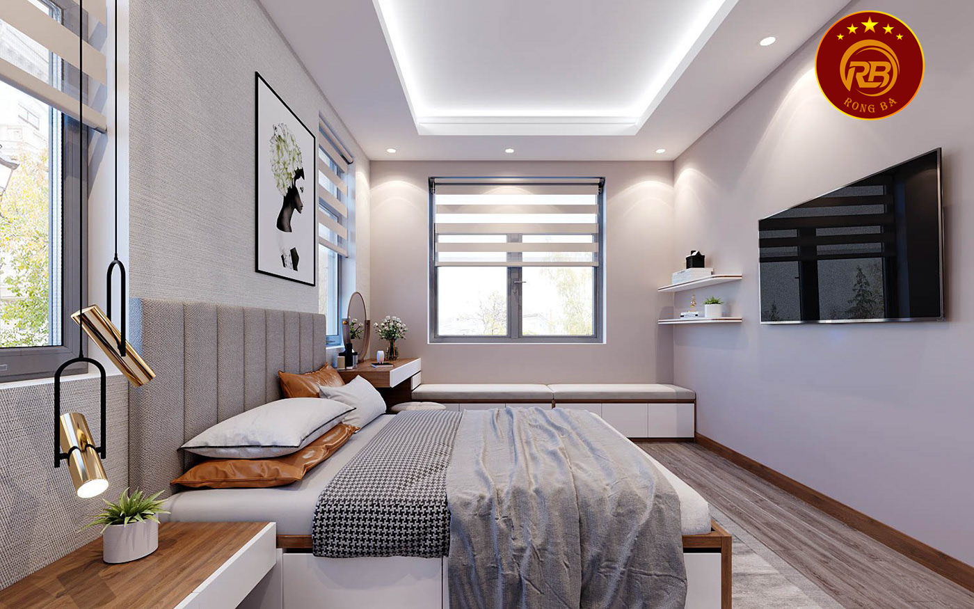 Dịch vụ thiết kế nội thất gỗ óc chó tại hưng yên uy tín 11