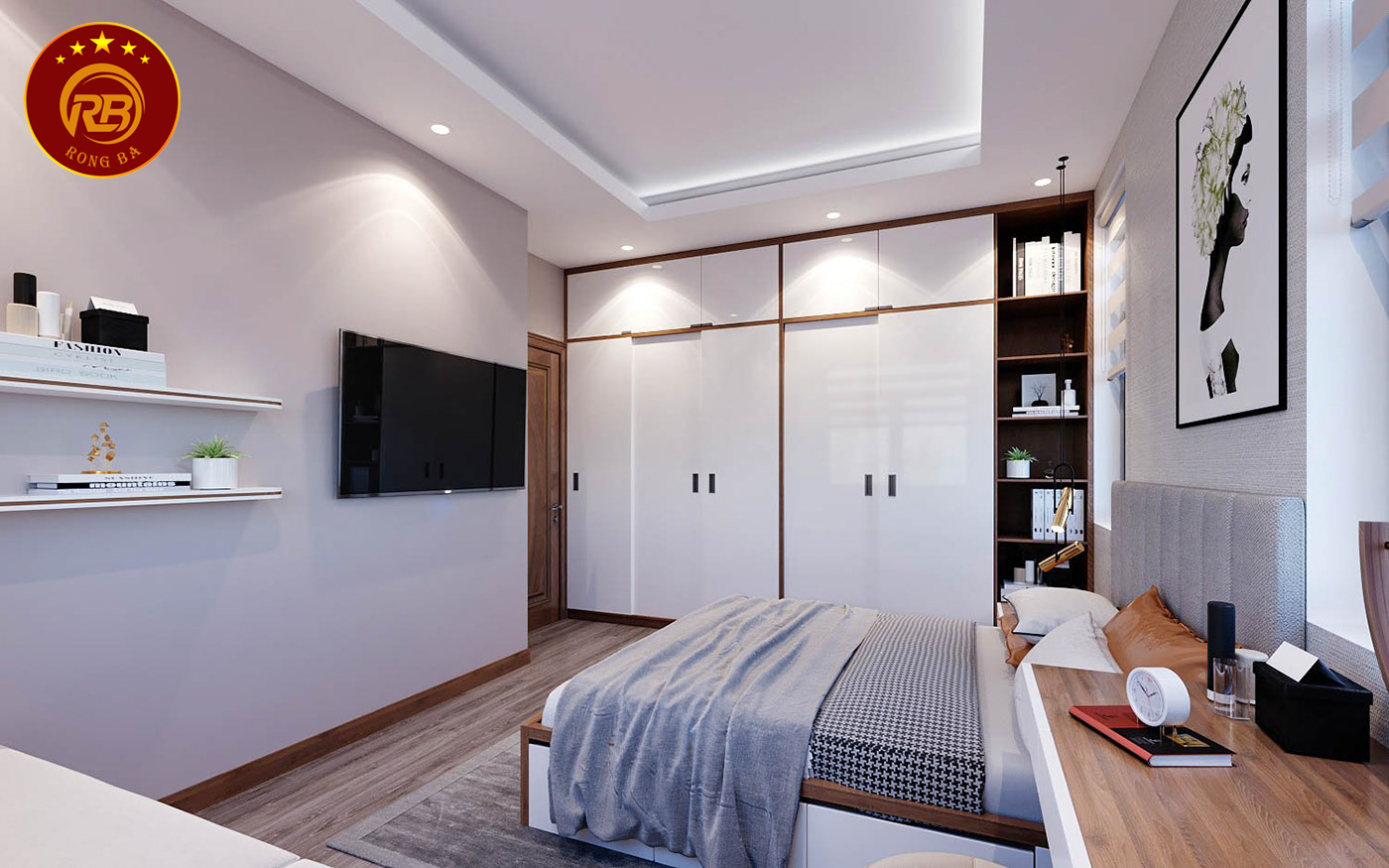 Dịch vụ thiết kế nội thất gỗ óc chó tại hưng yên uy tín 14