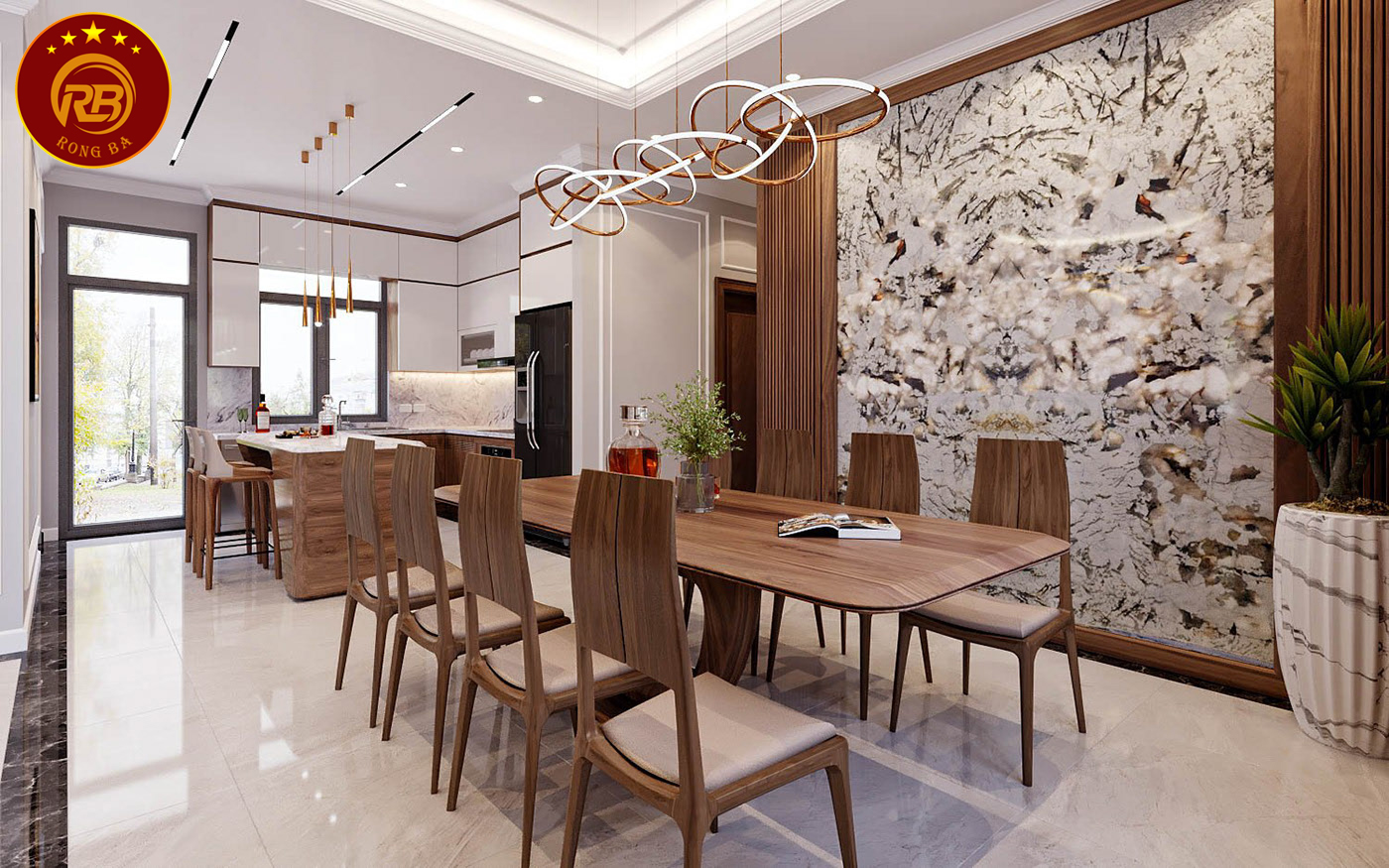 Dịch vụ thiết kế nội thất gỗ óc chó tại hưng yên uy tín