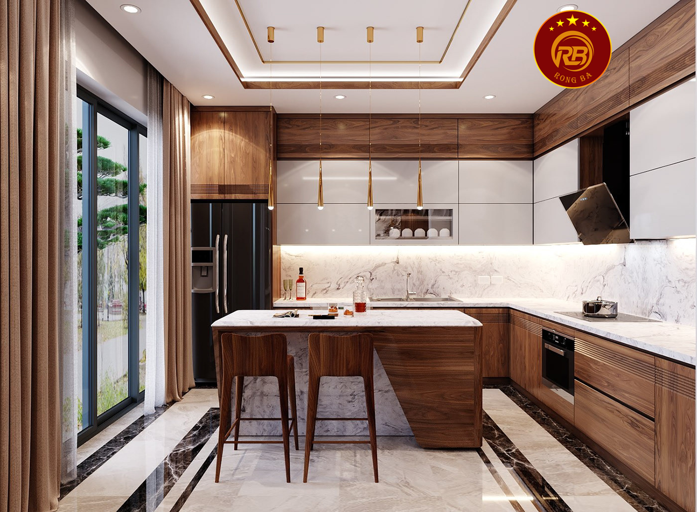 Dịch vụ thiết kế nội thất gỗ óc chó tại kiên giang uy tín 5