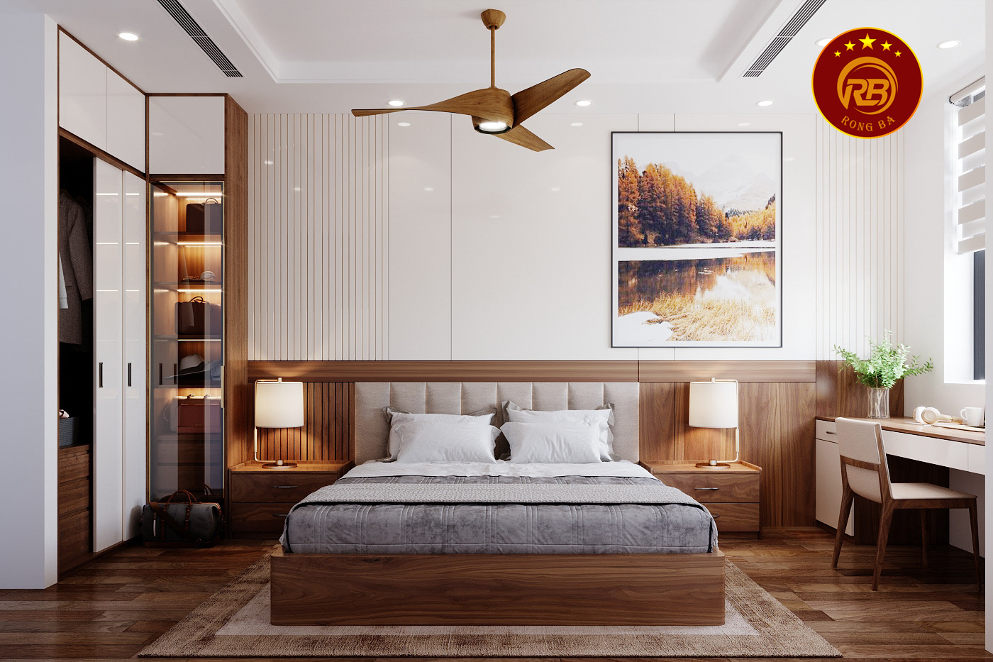 Dịch vụ thiết kế nội thất gỗ óc chó tại kon tum sang trọng 12