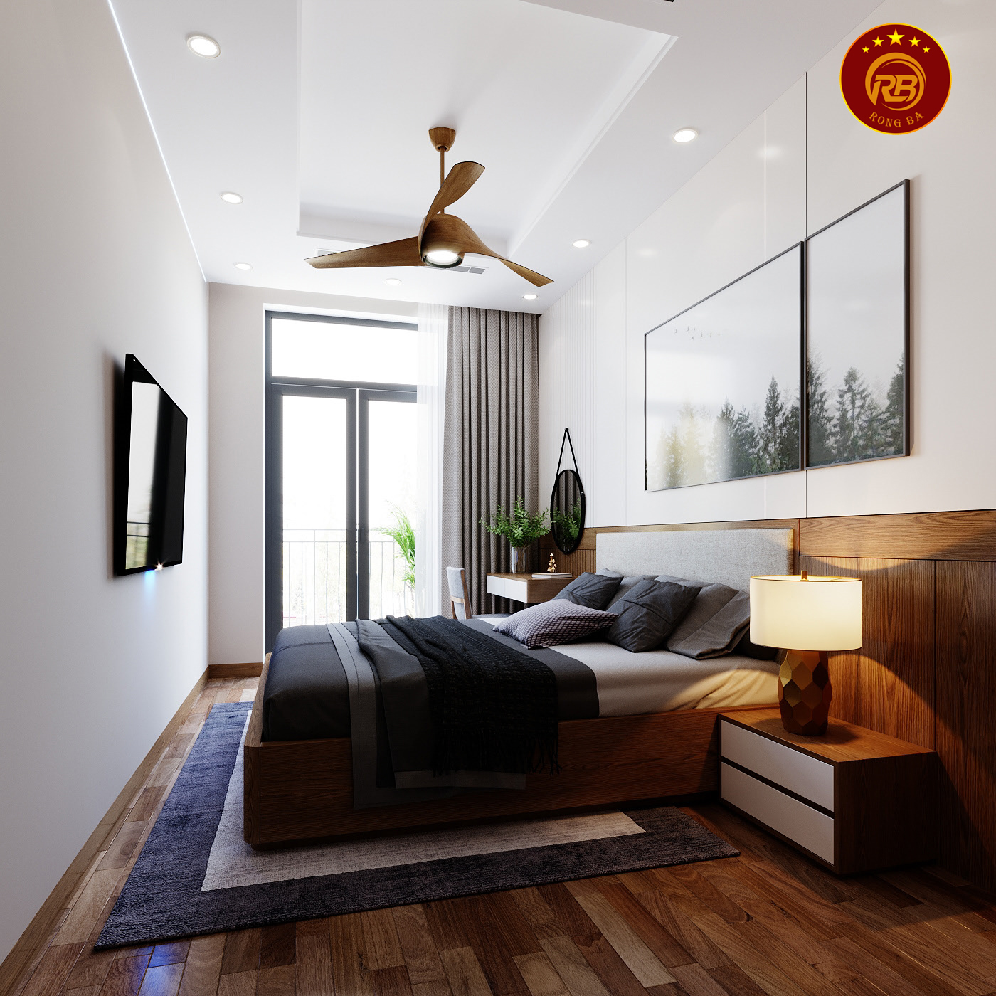 Dịch vụ thiết kế nội thất gỗ óc chó tại kon tum sang trọng 9
