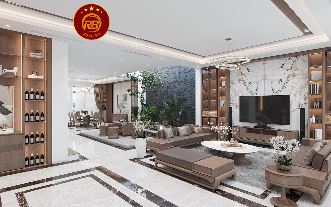 Dịch vụ thiết kế nội thất gỗ óc chó tại ninh bình 2