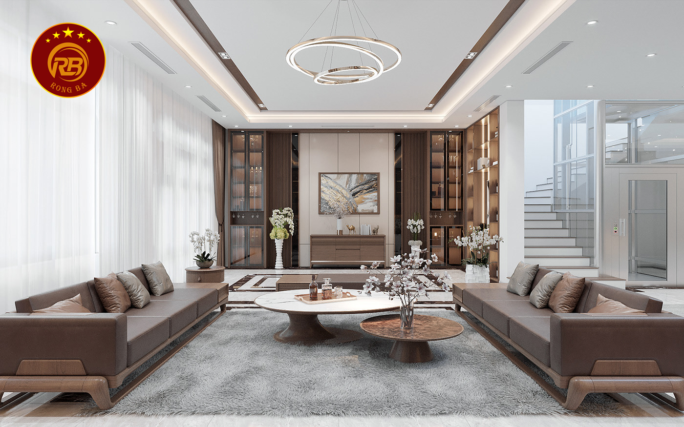 Dịch vụ thiết kế nội thất gỗ óc chó tại ninh bình 3
