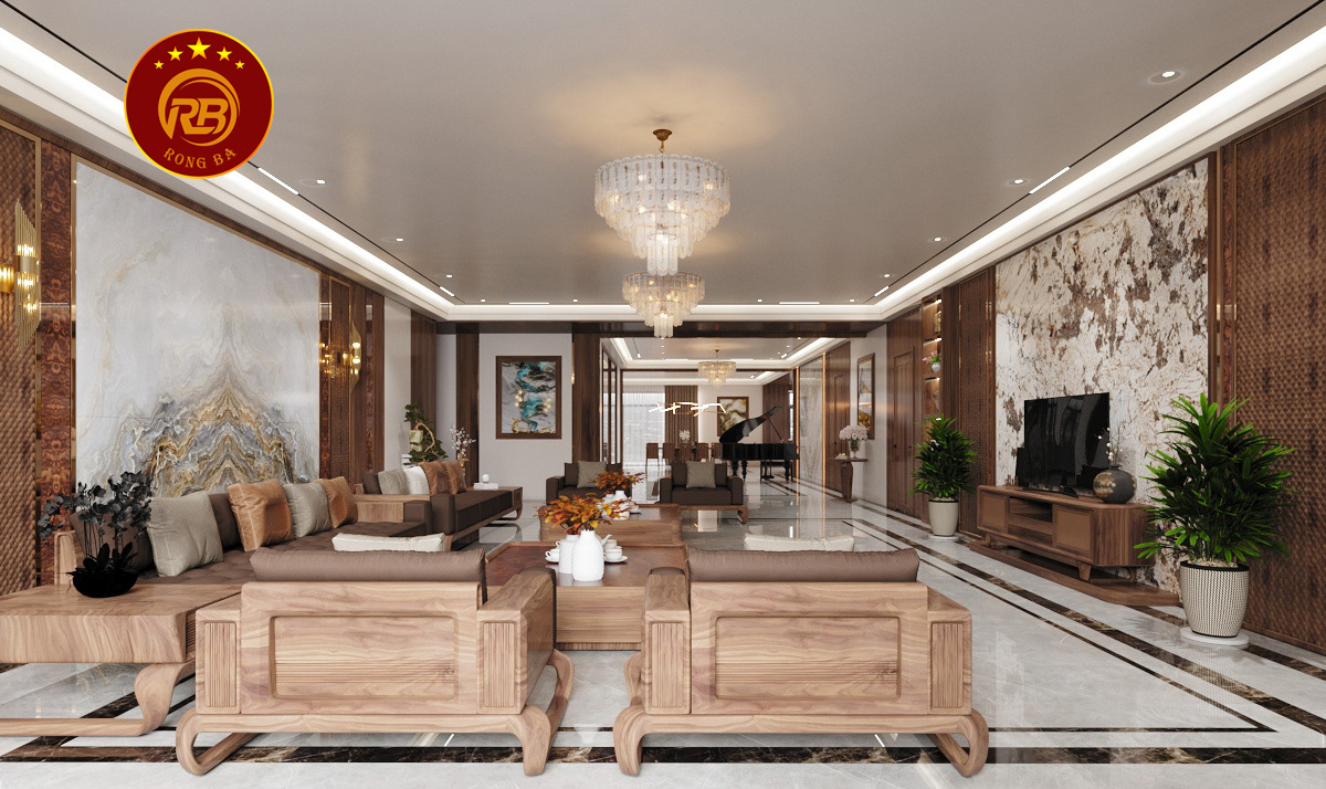 thiết kế nội thất gỗ óc chó tại ninh thuận 1