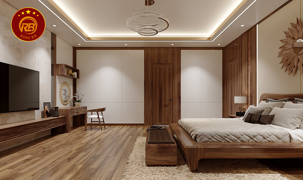 thiết kế nội thất gỗ óc chó tại ninh thuận 10
