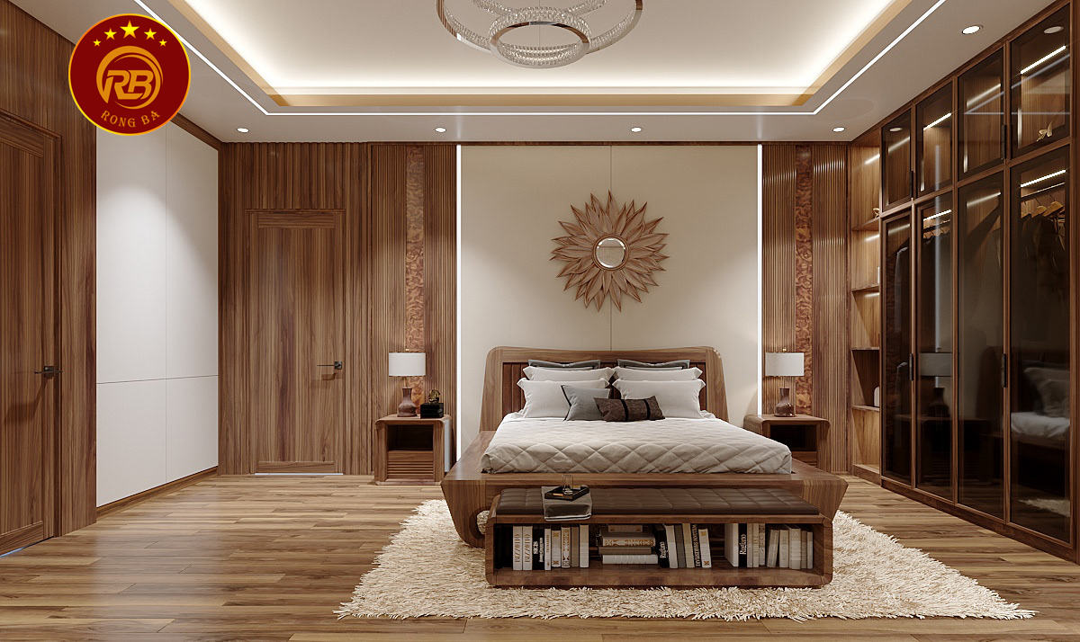 thiết kế nội thất gỗ óc chó tại ninh thuận 11