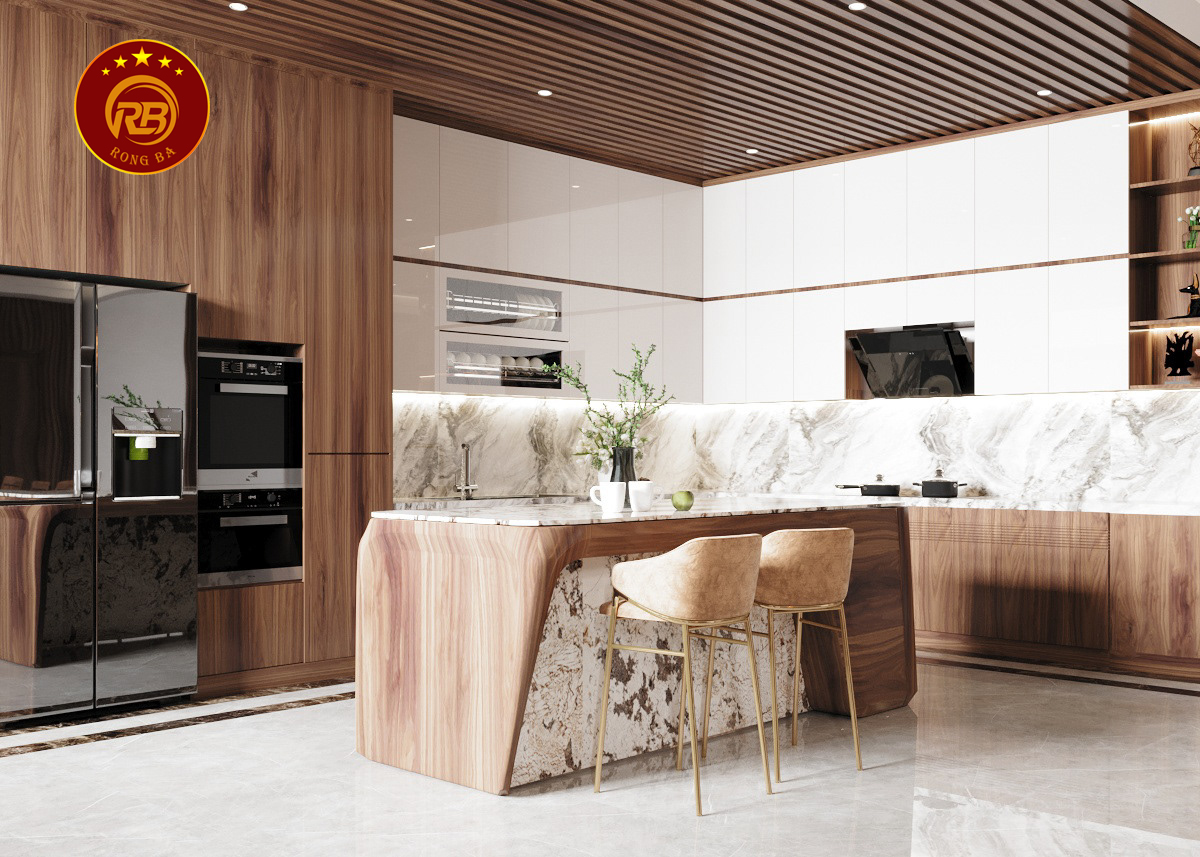 thiết kế nội thất gỗ óc chó tại ninh thuận 6