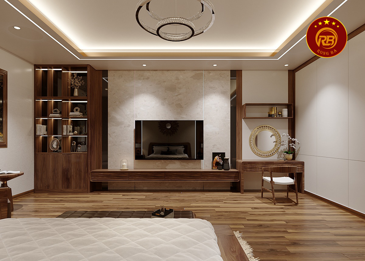 thiết kế nội thất gỗ óc chó tại ninh thuận 9