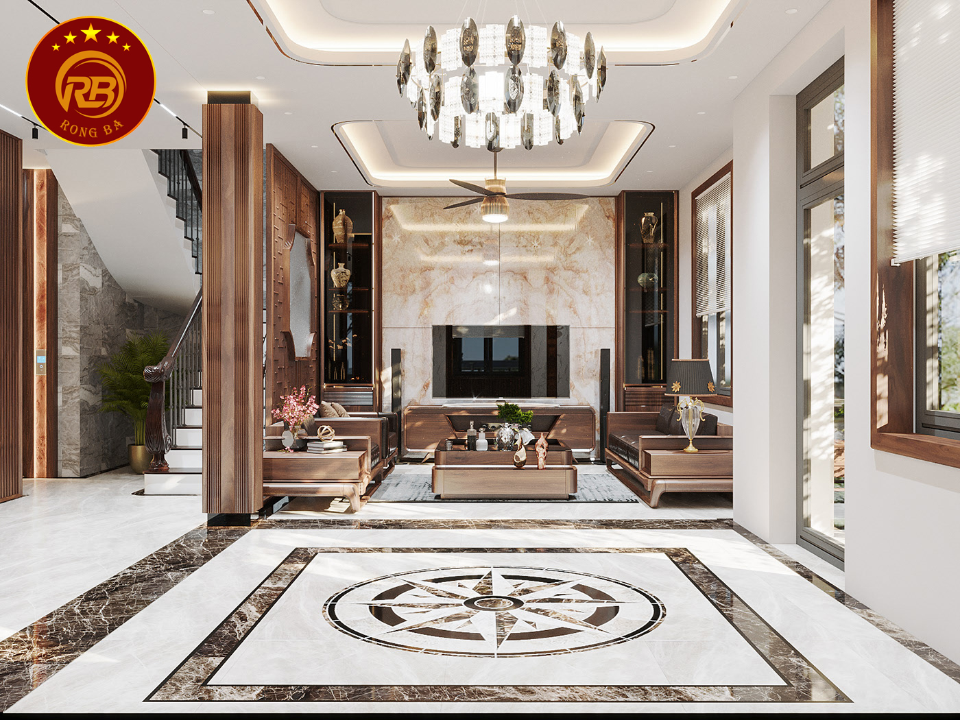 thiết kế nội thất gỗ óc chó tại phú thọ 1