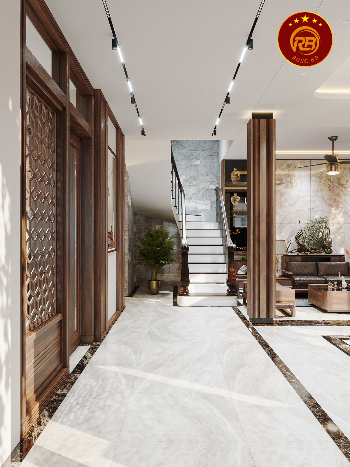 thiết kế nội thất gỗ óc chó tại phú thọ 3