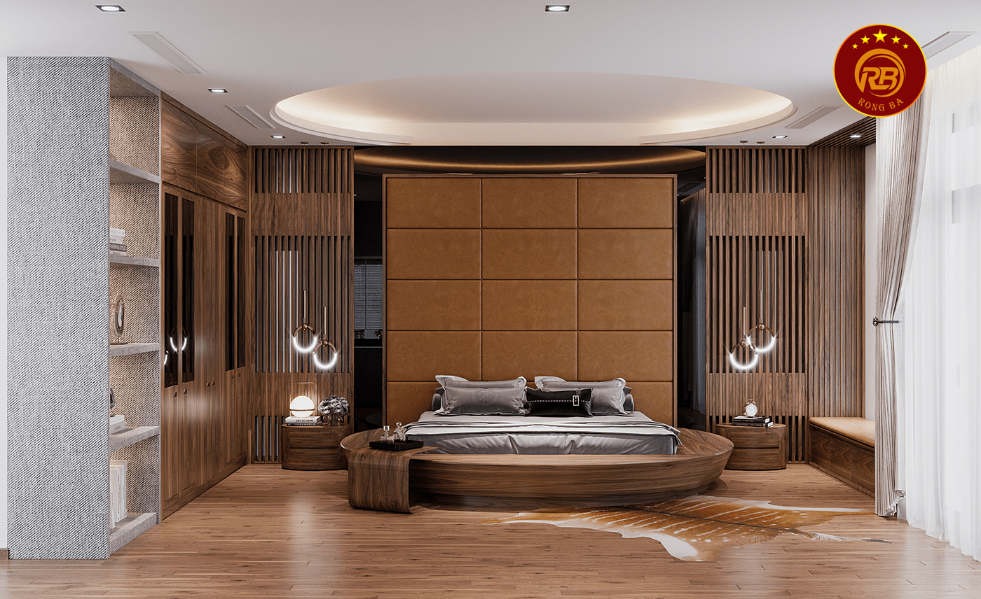 thiết kế nội thất gỗ óc chó tại sóc trăng 6