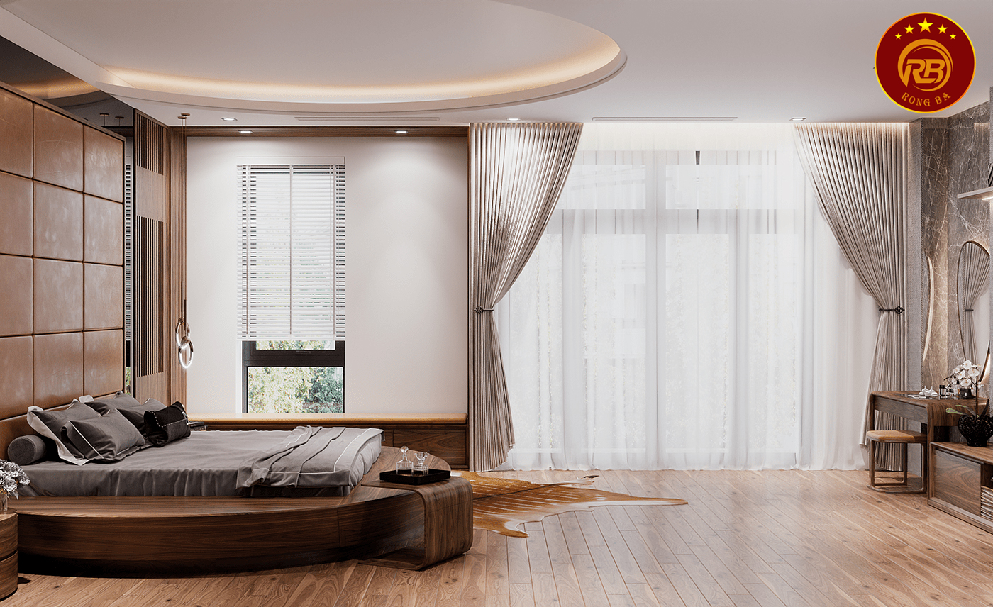 thiết kế nội thất gỗ óc chó tại sóc trăng 7