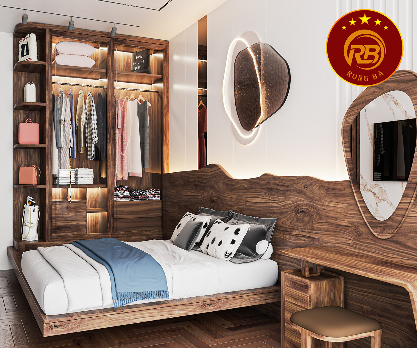 giường ngủ gỗ óc chó tại bạc liêu 1