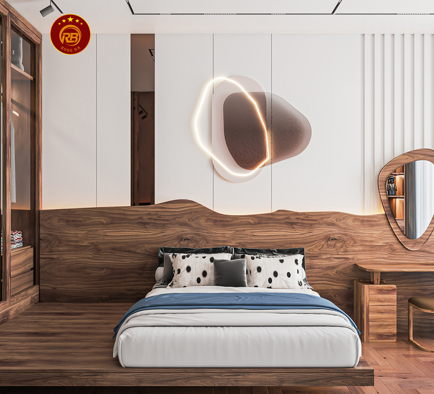 giường ngủ gỗ óc chó tại bạc liêu 2