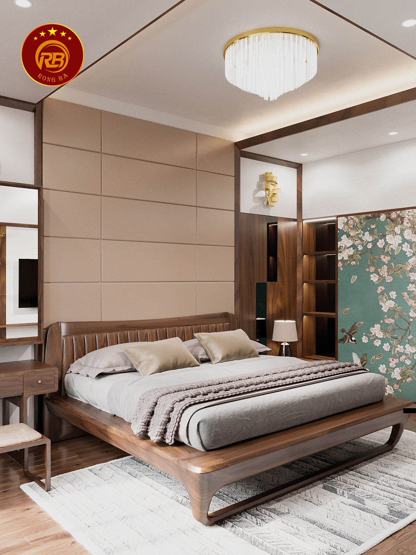 giường ngủ gỗ óc chó tại bình dương 1