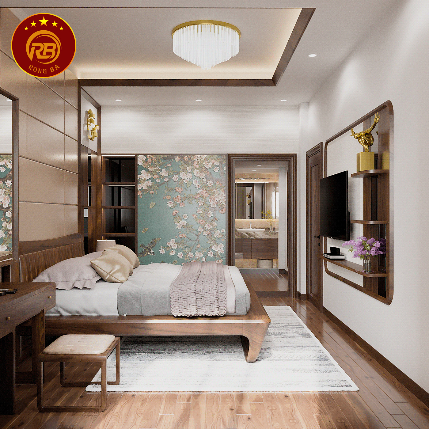 giường ngủ gỗ óc chó tại bình dương 2